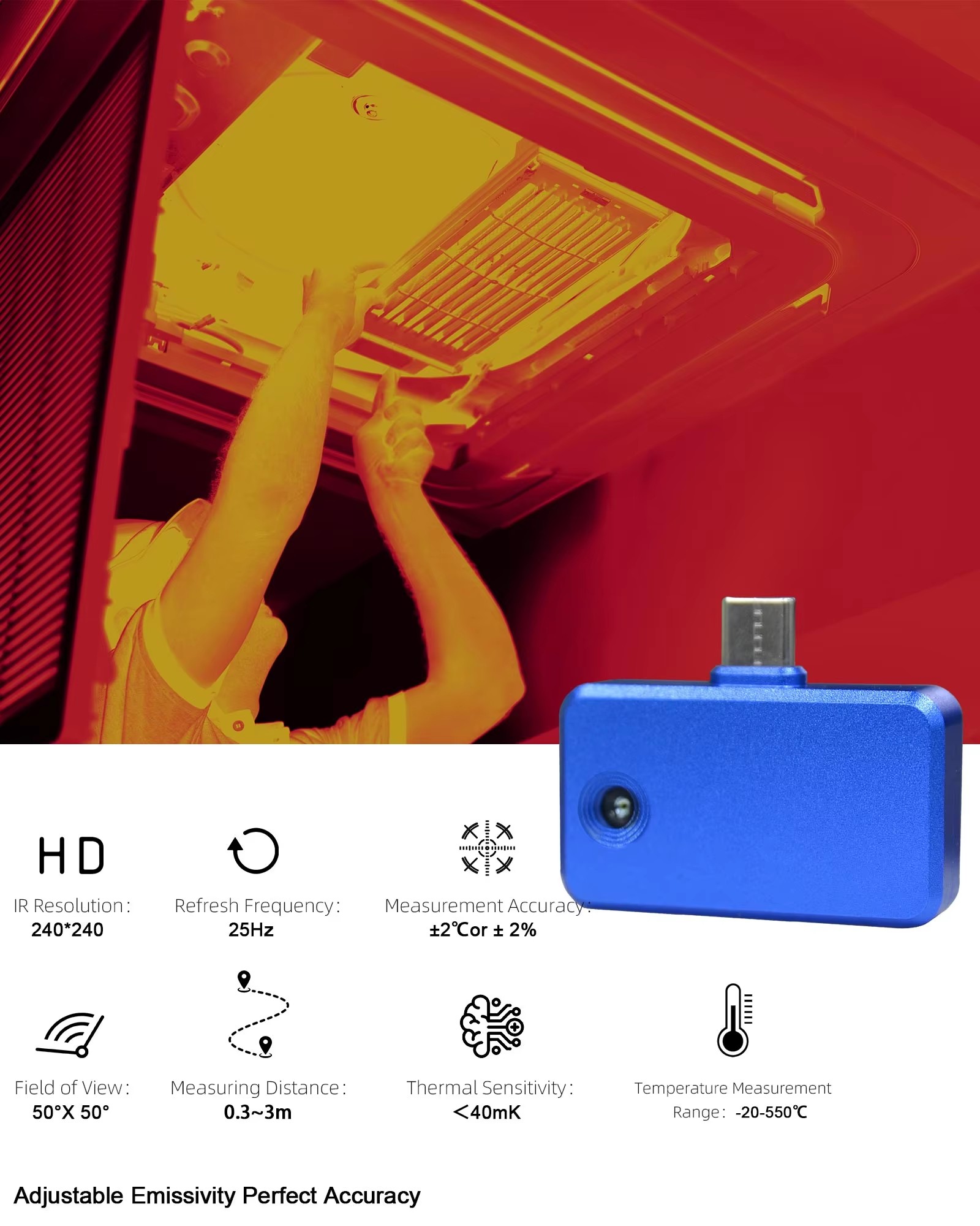 Thermal Camera for Phone 96x96 - Thermal Imaging Camera Pcb Repair 评论和价格